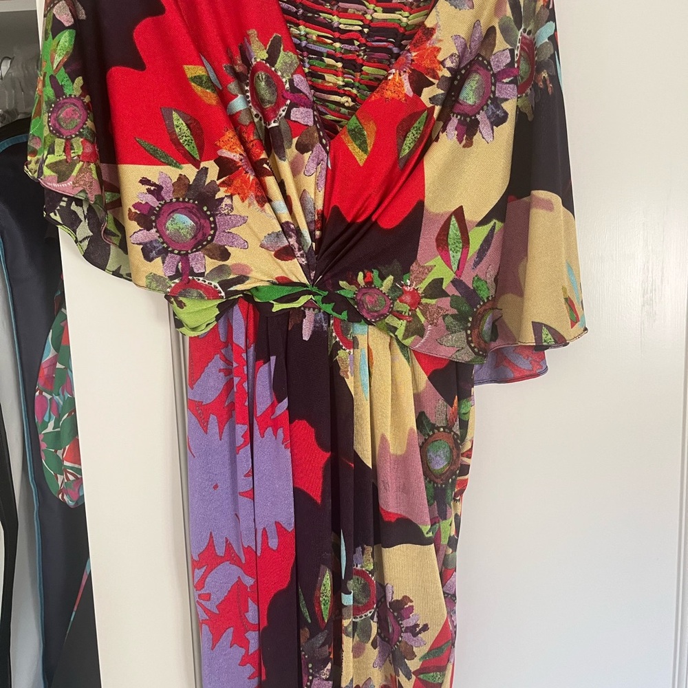 Floral Multicolor Women's Dress